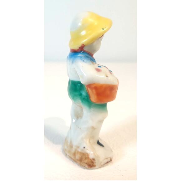 Vintage Porcelain Boy Figurine Made in Occupied Japan 2.5" - Picture 3 of 6